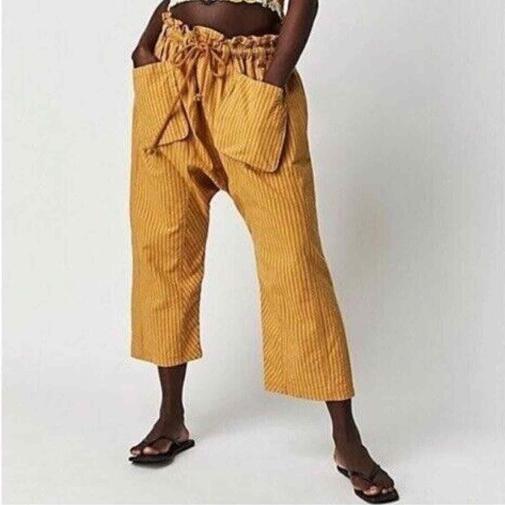NWOT Free People Runyon Oversized Stripe Pants - Picture 4 of 10